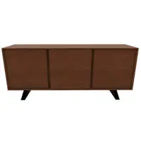 Secret Three Door Sideboard Walnut